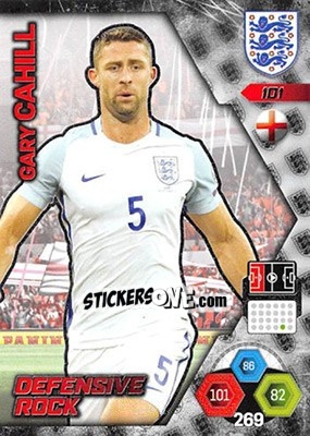 Sticker Gary Cahill - England 2018. Adrenalyn XL n. 101 - Panini