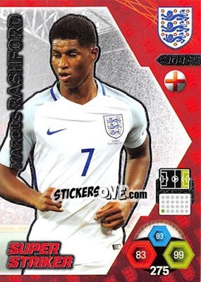 Sticker Marcus Rashford - England 2018. Adrenalyn XL n. 108 - Panini