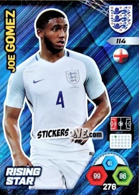 Sticker Joe Gomez - England 2018. Adrenalyn XL n. 114 - Panini