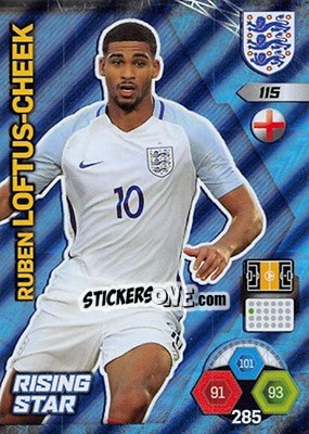 Sticker Ruben Loftus-Cheek - England 2018. Adrenalyn XL n. 115 - Panini