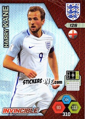 Sticker Harry Kane - England 2018. Adrenalyn XL n. 126 - Panini