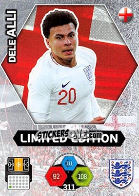 Sticker Dele Alli - England 2018. Adrenalyn XL n. LE-DA - Panini