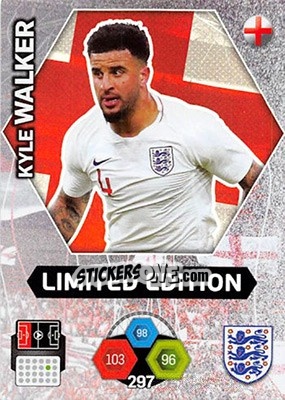 Sticker Kyle Walker - England 2018. Adrenalyn XL - Panini