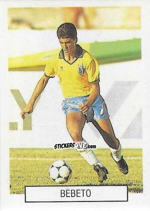 Sticker Bebeto - Fotboll VM 90 n. 158 - Semic