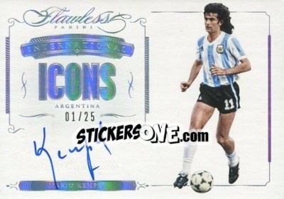 Sticker Mario Kempes - Flawless Soccer 2016 n. II-MK - Panini