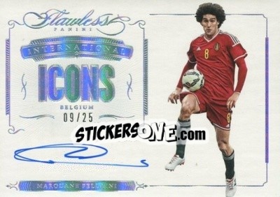 Sticker Marouane Fellaini - Flawless Soccer 2016 n. II-MF - Panini