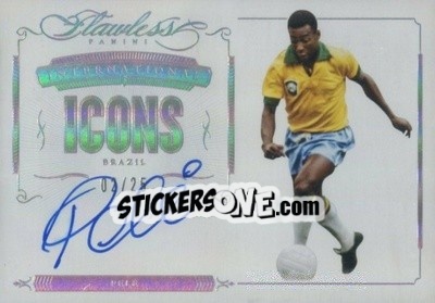 Sticker Pele - Flawless Soccer 2016 n. II-P - Panini