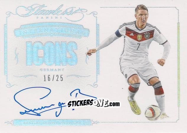 Sticker Bastian Schweinsteiger - Flawless Soccer 2016 n. II-BS - Panini