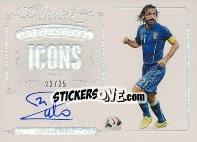 Sticker Andrea Pirlo - Flawless Soccer 2016 n. II-AP - Panini