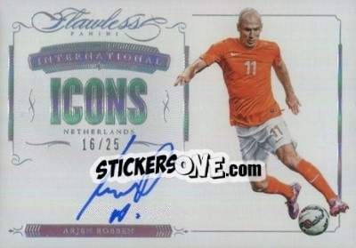 Sticker Arjen Robben - Flawless Soccer 2016 n. II-AR - Panini