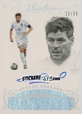 Sticker Steven Gerrard - Flawless Soccer 2016 n. LS-SG - Panini
