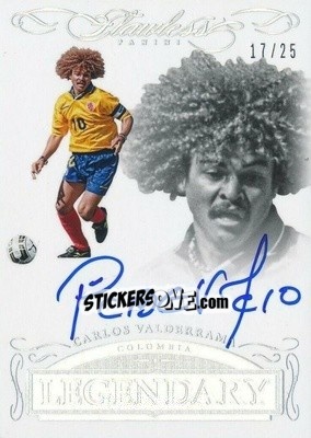 Sticker Carlos Valderrama - Flawless Soccer 2016 n. LS-CVA - Panini