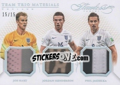 Sticker Jordan Henderson / Phil Jagielka / Joe Hart - Flawless Soccer 2016 n. TM-HJH - Panini