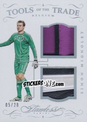 Sticker Simon Mignolet - Flawless Soccer 2016 n. TT-SM - Panini