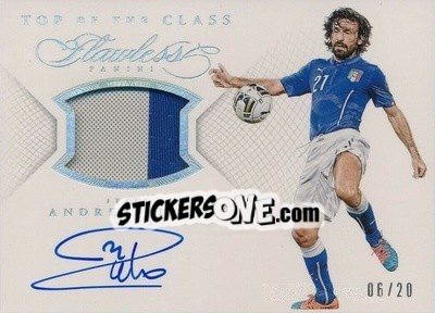 Sticker Andrea Pirlo - Flawless Soccer 2016 n. TC-AP - Panini