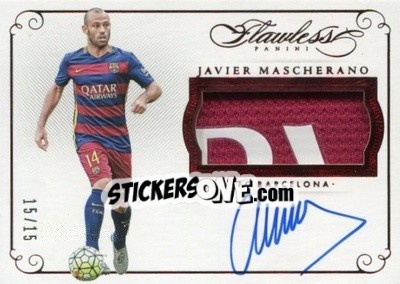 Sticker Javier Mascherano - Flawless Soccer 2016 n. TC-JM - Panini