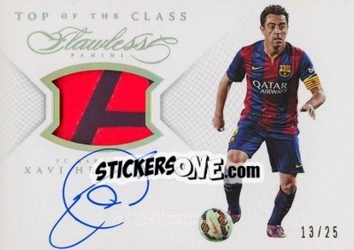 Sticker Xavi Hernandez - Flawless Soccer 2016 n. TC-XH - Panini