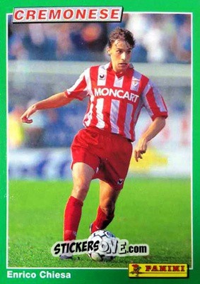 Sticker Enrico Chiesa - Calcio Cards 1994-1995 n. 18 - Panini
