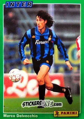 Sticker Marco Delvecchio - Calcio Cards 1994-1995 n. 43 - Panini