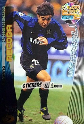 Sticker Alvaro Recoba - Calcio Cards 1999-2000. Serie 2 n. 13 - Panini