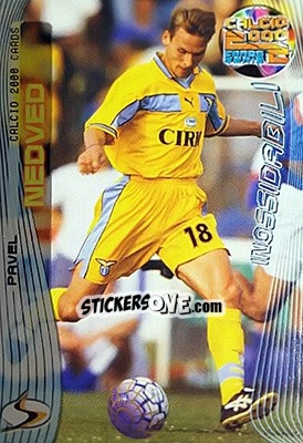 Sticker Pavel Nedved - Calcio Cards 1999-2000. Serie 2 n. 18 - Panini