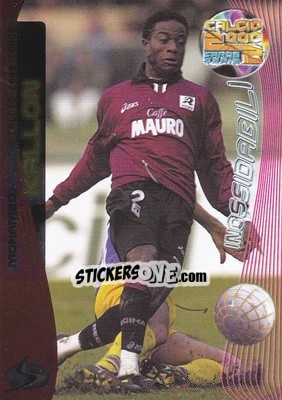 Sticker Mohamed Kallon - Calcio Cards 1999-2000. Serie 2 n. 30 - Panini