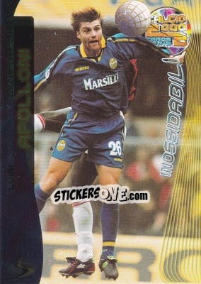 Sticker Luigi Apolloni - Calcio Cards 1999-2000. Serie 2 n. 40 - Panini