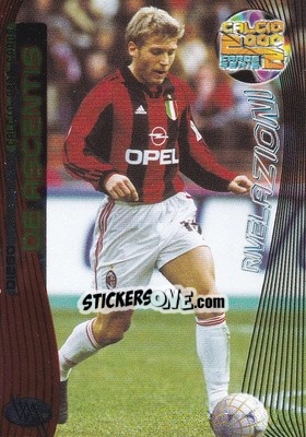 Sticker Diego De Ascentis - Calcio Cards 1999-2000. Serie 2 n. 46 - Panini