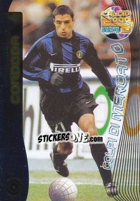 Sticker Ivan Cordoba - Calcio Cards 1999-2000. Serie 2 n. 51 - Panini