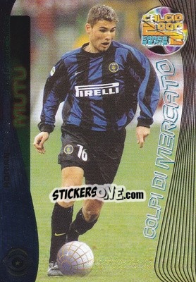 Sticker Adrian Mutu - Calcio Cards 1999-2000. Serie 2 n. 52 - Panini