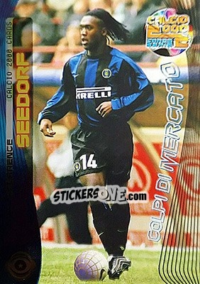 Sticker Clarence Seedorf - Calcio Cards 1999-2000. Serie 2 n. 53 - Panini