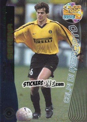 Sticker Michele Serena - Calcio Cards 1999-2000. Serie 2 n. 54 - Panini