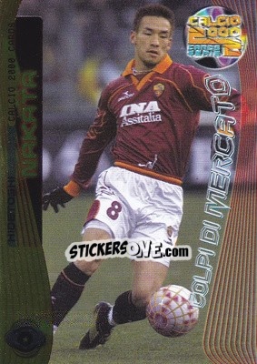 Sticker Hidetoshi Nakata - Calcio Cards 1999-2000. Serie 2 n. 63 - Panini