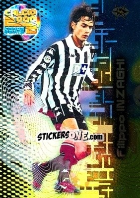 Sticker Filippo Inzaghi - Calcio Cards 1999-2000. Serie 2 n. 76 - Panini