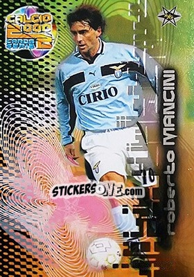 Sticker Roberto Mancini - Calcio Cards 1999-2000. Serie 2 n. 77 - Panini