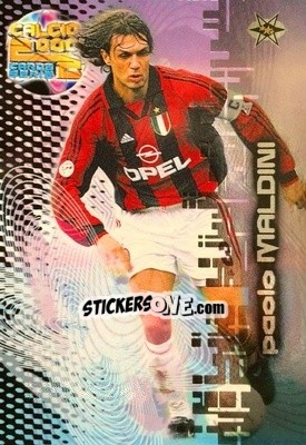 Sticker Paolo Maldini - Calcio Cards 1999-2000. Serie 2 n. 79 - Panini