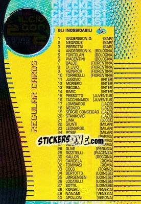 Sticker Checklist - Calcio Cards 1999-2000. Serie 2 n. C1 - Panini