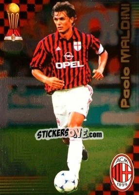 Sticker Paolo Maldini - Calcio Cards 1999-2000. Serie 2 n. M15 - Panini