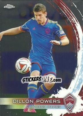 Sticker Dillon Powers - MLS 2014 Chrome - Topps