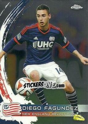 Sticker Diego Fagundez - MLS 2014 Chrome - Topps