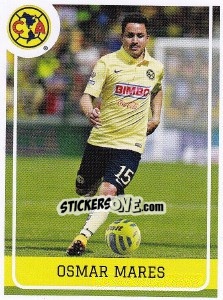 Figurina Osmar Mares - Liga BBVA Bancomer Clausura 2015 - Panini