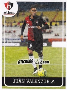 Sticker Juan Valenzuela - Liga BBVA Bancomer Clausura 2015 n. 27 - Panini