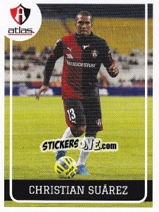 Sticker Christian Suarez - Liga BBVA Bancomer Clausura 2015 n. 38 - Panini