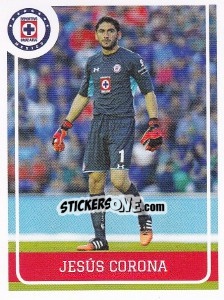 Sticker Jesus Corona - Liga BBVA Bancomer Clausura 2015 n. 59 - Panini