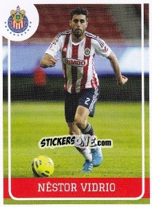 Cromo Nestor Vidrio - Liga BBVA Bancomer Clausura 2015 - Panini