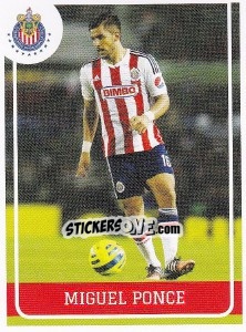 Sticker Miguel Ponce - Liga BBVA Bancomer Clausura 2015 n. 100 - Panini