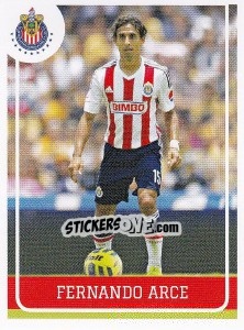 Sticker Fernando Arce - Liga BBVA Bancomer Clausura 2015 n. 102 - Panini