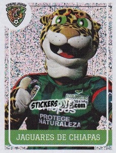 Sticker Jaguares de Chiapas - Mascot - Liga BBVA Bancomer Clausura 2015 - Panini