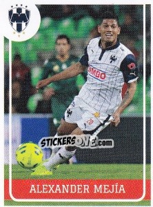 Figurina Alexander Mejia - Liga BBVA Bancomer Clausura 2015 - Panini