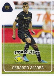 Sticker Gerardo Alcoba - Liga BBVA Bancomer Clausura 2015 n. 314 - Panini